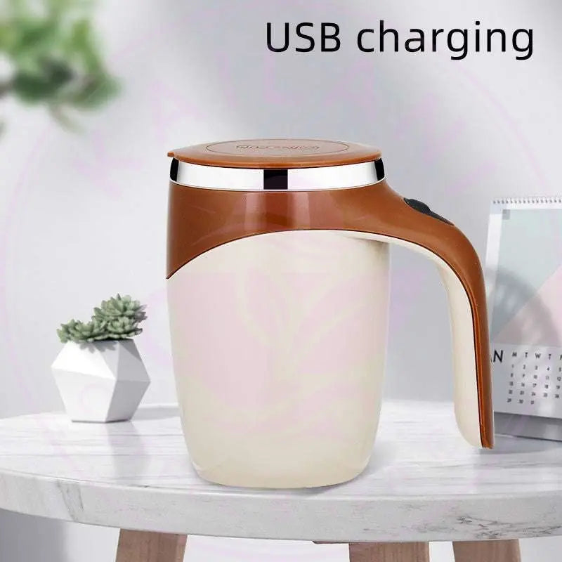 Rechargeable Model Automatic Stirring Cup Coffee Cup High Value Electric Stirring Cup Lazy Milkshake Rotating Magnetic Water Cup Royalessencelux