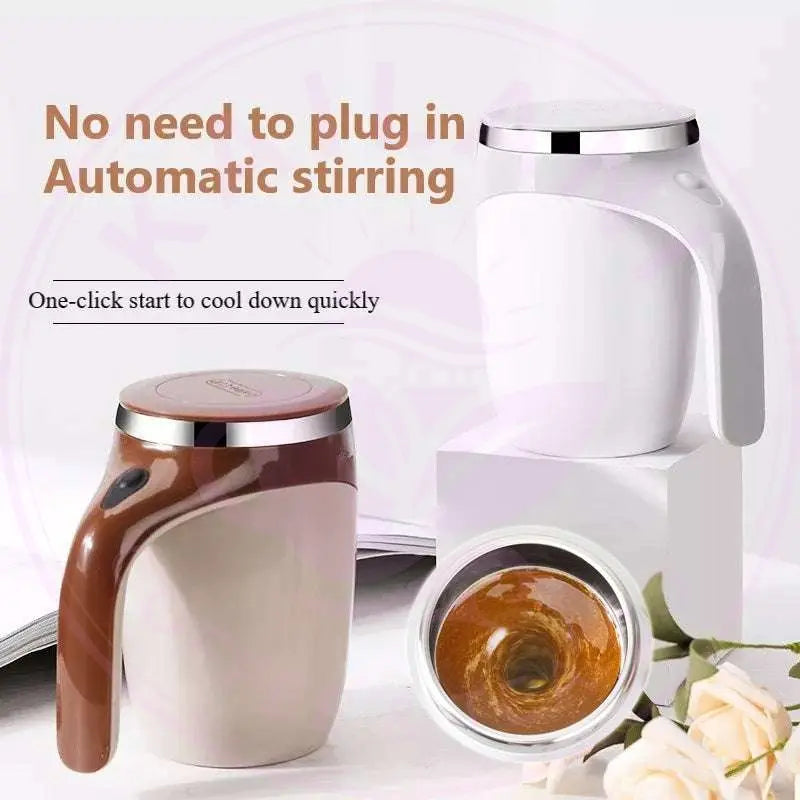 Rechargeable Model Automatic Stirring Cup Coffee Cup High Value Electric Stirring Cup Lazy Milkshake Rotating Magnetic Water Cup Royalessencelux