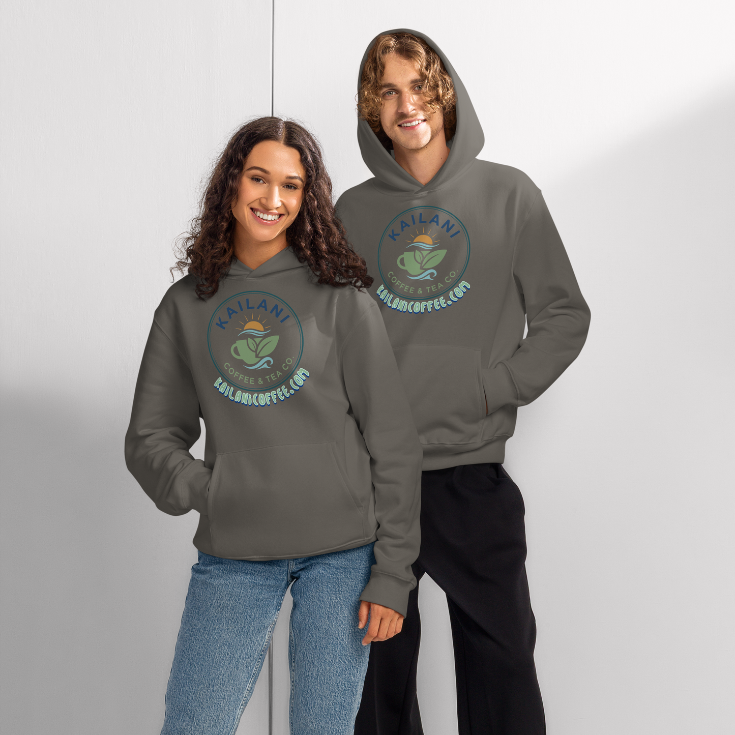Kailani Coffee & Tea Co. Oversized Heavyweight Hoodie - Premium Logo Design