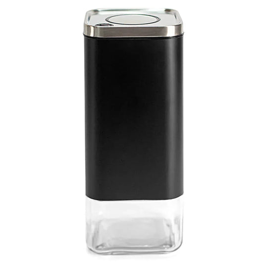 Glass Storage Container | 16oz Square Coffee Jar - Kailani Coffee & Tea Co.