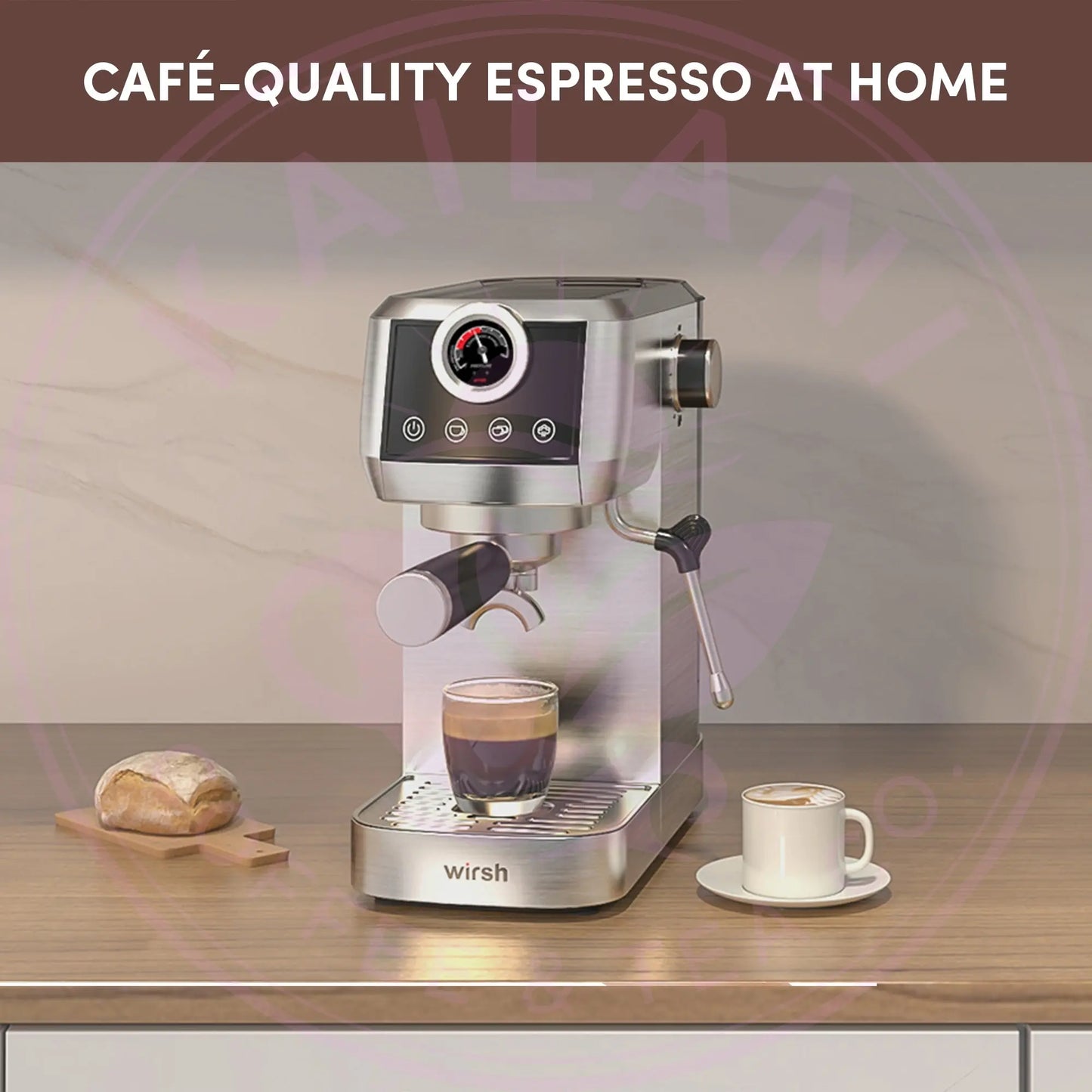 Espresso Machine 20 Bar - Wirsh Home Barista Plus